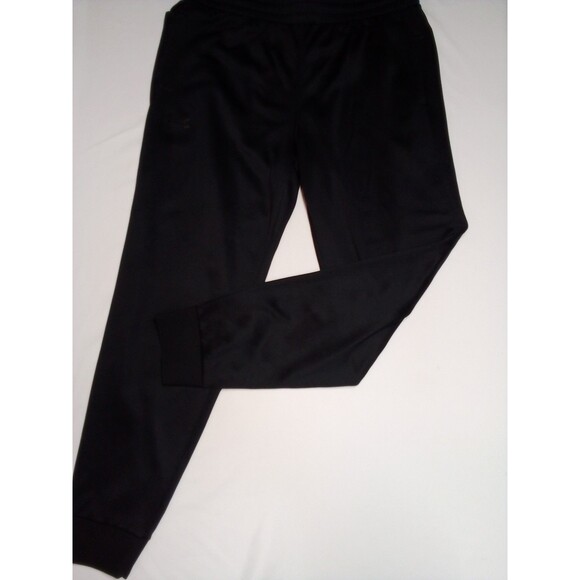 Men's Black Under Armour Sweatpants Size XL Fitted Leg Band - Picture 1 of 12